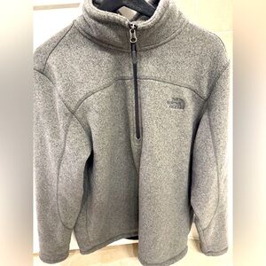 The North Face Men’s Large quarter zip Grey Pullover